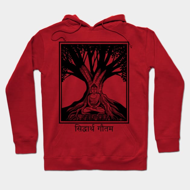 The Buddha and the Bodhi Tree Hoodie by JW